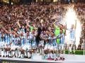 Argentina levanta al cielo la Copa del Mundo conquistada en Qatar