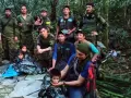Imagen del rescate de los niños en la selva