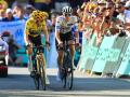 Pogacar y Vingegaard, durante la decimoquinta etapa del Tour de Francia