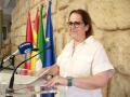 La primera teniente de alcalde delegada de Hacienda, Economía, Empleo y Agricultura del Ayuntamiento de Córdoba, Blanca Torrent, en rueda de prensa