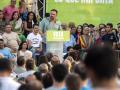 Santiago Abascal participa en un acto de campaña en Toledo