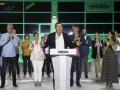Arnaldo Otegi, celebrando la victoria de Bildu frente al PNV