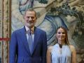 El rey Felipe VI recibe a la presidenta balear, Marga Prohens en el Palacio de la Almudaina