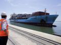 Un buque de la naviera Maersk realiza sus maniobras de atraque en el Puerto de Huelva
POLITICA ANDALUCÍA ESPAÑA EUROPA HUELVA ECONOMIA
PUERTO DE HUELVA.