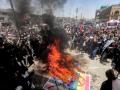 Protesta en Bagdad por la quema del Corán en Estocolmo