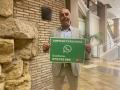 Antonio Hurtado con el número de teléfono del Whatsapp