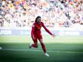 Salma Paralluelo celebra el gol de la victoria ante Países Bajos