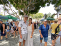 Pedro Sánchez, junto a Evelia García edil del Ayuntamiento de Haría (Lanzarote)