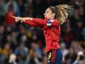 La celebración de Olga Carmona en su gol en la final del Mundial