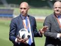 Luis Rubiales, junto a Gianni Infantino, presidente de la FIFA, en una imagen en el año 2018
