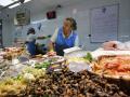 Puesto de venta de pescado en Galicia.