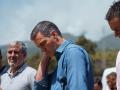 Pedro Sánchez, junto al presidente de Canarias, Fernando Clavijo