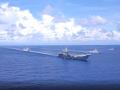 El portaviones chino Shandong lidera maniobras en el mar del sur de China