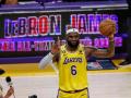LeBron James, en un partido con los Lakers la pasada temporada