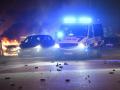 La policía de Suecia patrulla una calle tras una serie de disturbios (archivo)