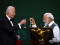 El presidente Joe Biden y el primer ministro indio Narendra Modi en una cena en la Casa Blanca