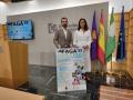 El presidente de Iprodeco, Félix Romero, y la alcaldesa de Fuente Obejuna, Silvia Mellado, en la presentación de FAGA