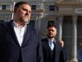 Los dirigentes de ERC Oriol Junqueras y Gabriel Rufián, este martes en el Congreso