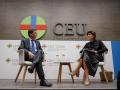 El alcalde de Madrid, José Luis Martínez-Almeida, en el inicio del curso de liderazgo del CEU