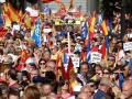 Según el partido, esos 45.000 asistentes son las cifras que les proporcionan en estos momento la Policía Nacional, dado que aparte de la plaza de Felipe II también se han llenado la calle Goya, la calle Narváez, entre otras