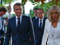 EL presidente francés, Emmanuel Macron, y su esposa Brigitte