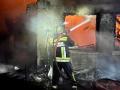 Un incendio tras los bombardeos rusas en Jersón