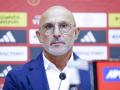Luis de la Fuente, entrenador de la selección española durante una ruda de prensa en Las Rozas