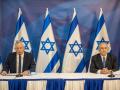El primer ministro israelí, Benjamin Netanyahu, y Benny Gantz en una fotografía de 2020