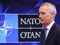 El secretario general de la OTAN Jens Stoltenberg momentos antes de la rueda de prensa final