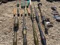 Rifles, lanzacohetes y grandas incautadas por Israel en la zona de la incursión de Hamás