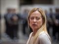 Italian Prime Minister, Giorgia Meloni during their meeting in Rome, Italy, 16 October 2023. - 16 Oct 2023