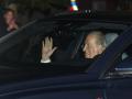 El Rey Juan Carlos, a su llegada al Palacio de El Pardo