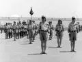 Formación del 3º Tercio ataviados con sus característicos uniformes saharianos