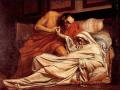 La muerte de Tiberio por Jean-Paul Laurens, describe el asesinato del Emperador por órdenes de Macrón