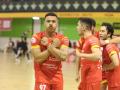 Los jugadores del Córdoba Patrimonio celebran uno de los goles marcados al Betis