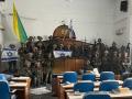 Los soldados de la Brigada Golani del Ejército israelí tomaron el control del Parlamento de Hamás en Gaza