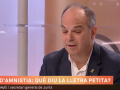 Jordi Turull, dirigente de Junts, en una entrevista en TV3