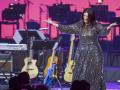 La cantante italiana Laura Pausini durante el evento de la Academia Latina de la Grabación Persona del Año