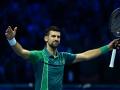 Novak Djokovic celebra la victoria ante Sinner