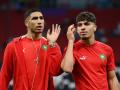 Achraf Hakimi y Abde con la selección de Marruecos