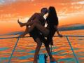 La pareja durante unas vacaciones