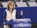 Dolors Montserrat, durante su intervención en el debate de la ley de amnistía en el Parlamento Europeo