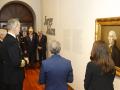 Felipe VI visitando la exposición Jorge Juan. El Legado de un marino científico