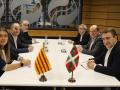 Las cúpulas de Junts y el PNV reunidas el pasado viernes en Bilbao