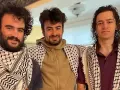 De izquierda a derecha, Tahseen Ali Ahmad, Kinnan Abdalhamid y Hisham Awartani los tres palestinos a los que han disparado