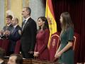 Los Reyes y la Princesa Leonor en la apertura de la XV Legislatura