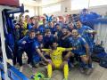 Los futbolistas del Andrach celebran una victoria