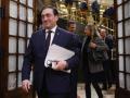 El ministro de Asuntos Exteriores, Unión Europea y Cooperación, José Manuel Albares, a su salida del Congreso de los Diputados