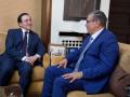 El ministro de Asuntos Exteriores, Unión Europea y Cooperación, José Manuel Albares, se reúne con el primer ministro de Marruecos, Aziz Ajanuch, durante su visita a Rabat