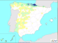 Precipitaciones en España del 20 al 26 de diciembre de 2023
